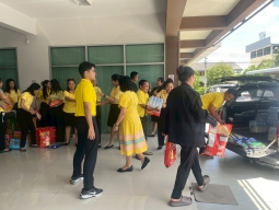 พิธีเจริญพระพุทธมนต์และทำบุญตักบาตรถวายพระราชกุศล เนื่องในโอกาสวันเฉลิมพระชนมพรรษา พระบาทสมเด็จพระเจ้าอยู่หัว 28 กรกฎาคม 2568